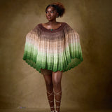 Breathe: A Free dress + Nude shorts + Footpiece (Earth tone color)