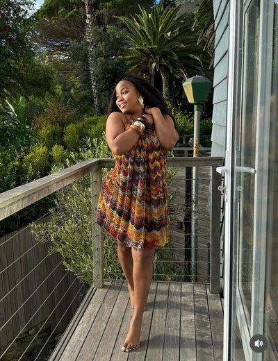 VJ boubou: Earth tone color