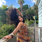 VJ boubou: Earth tone color