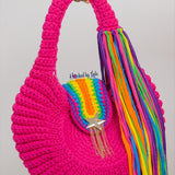 'Fola' XXXL in Hot Pink and Rainbow