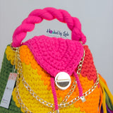‘Nana’ rainbow bucket bag (covered version)