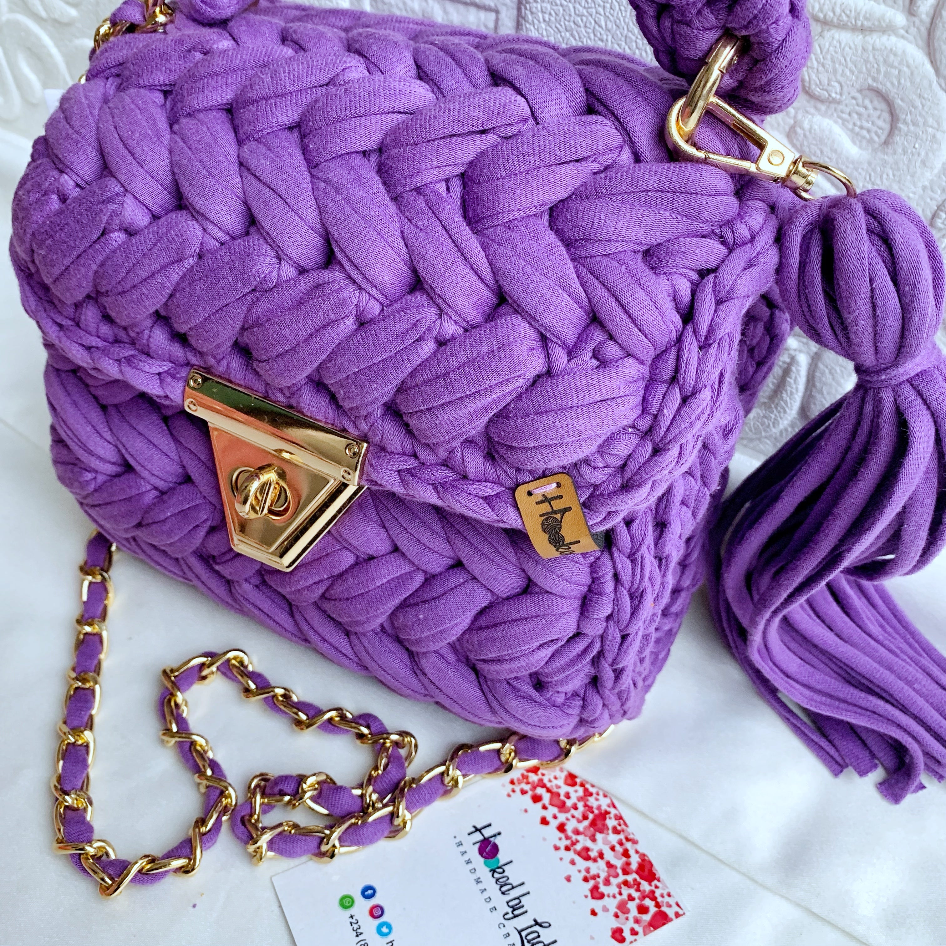 Clutch Crochet Bag | Comfort Crochet Bag | Hooked by Lade