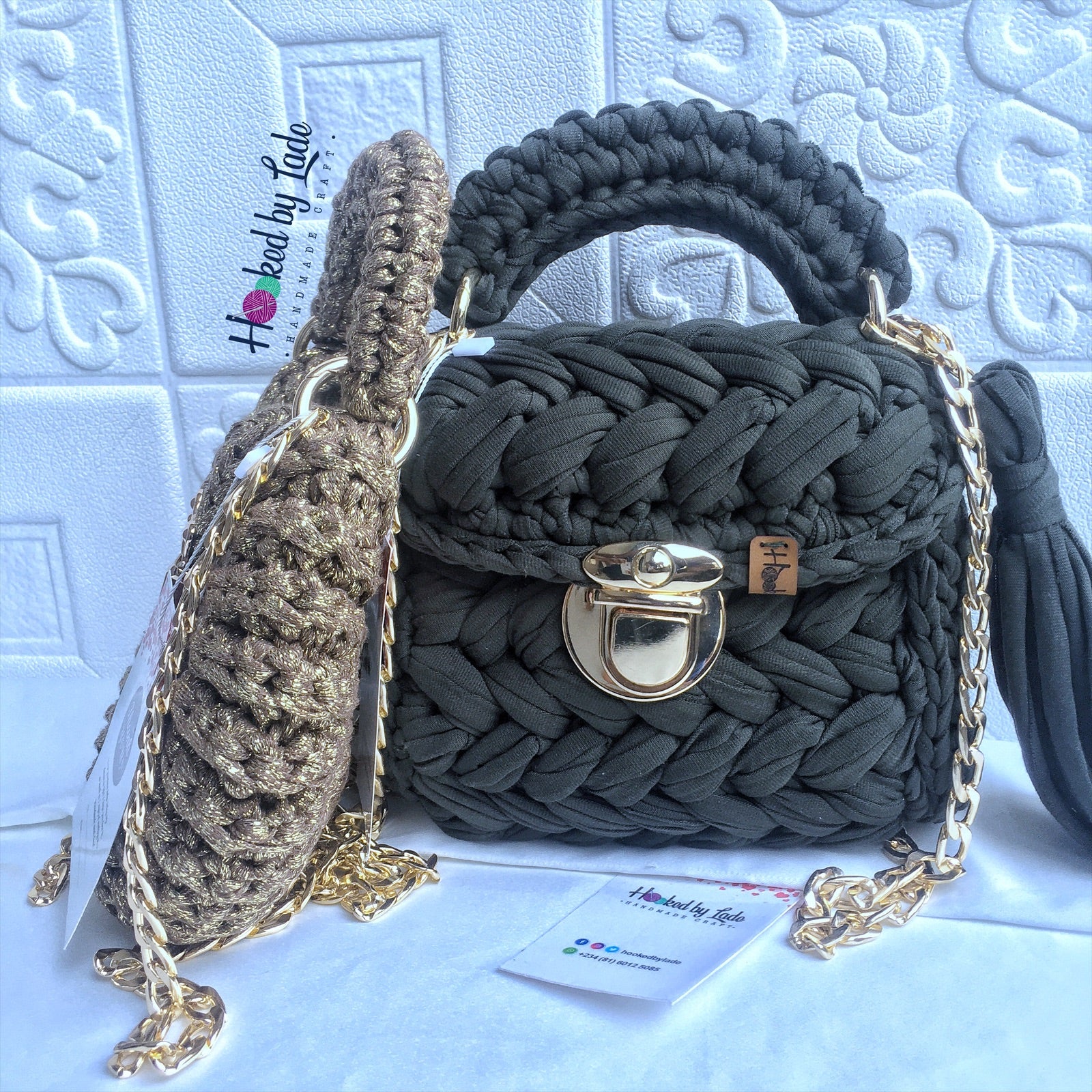 Clutch Crochet Bag | Comfort Crochet Bag | Hooked by Lade