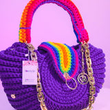 'Fola' XXL Bag - Rainbow mix (10" x 6")