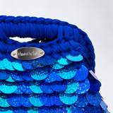 Mermaid Blue Sequin clutch (Mini size)