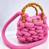 'Orobo' chunky slingbag (Baby Pink)