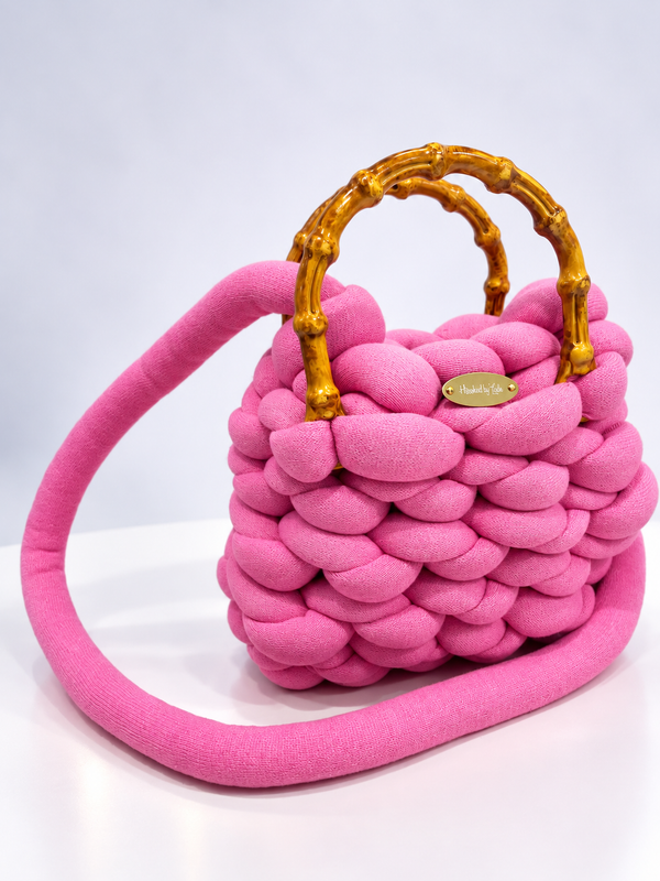 'Orobo' chunky slingbag (Baby Pink)