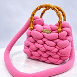 'Orobo' chunky slingbag (Baby Pink)
