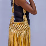 'Chauntel' boho bag in Gold