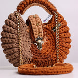 Custom mix "Fola" Spikes bag in Tan swirl