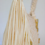 ‘Lade’ tote crochet bag in Off-white (Medium)