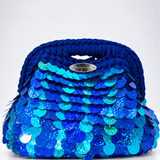 Mermaid Blue Sequin clutch (Mini size)