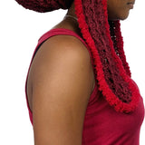 'Gèlè' Bunny Crochet Durag in Wine
