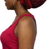 'Gèlè' Bunny Crochet Durag in Wine