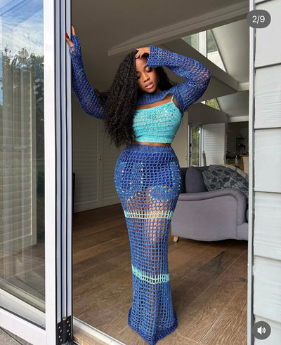‘XX’ Maxi mesh set with customizable initials (3 piece)