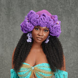 Ruffled Purple Hat