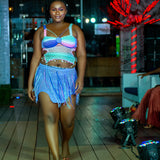 Sweet Lilac set (Skirt and Cage bra Top)