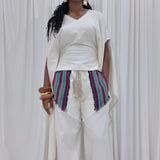 'Màdám' Aso Oke infused (Boubou top and pants only)
