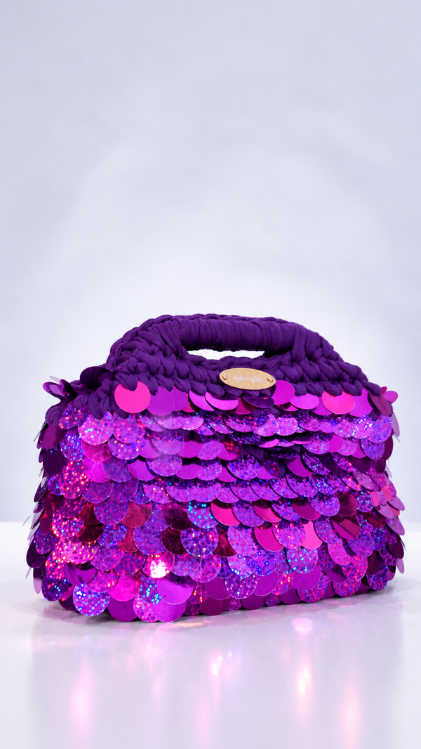 Royal Purple Sequin clutch (Mini size)