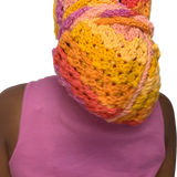 'Gèlè' Crochet Durag in bright yellow shades