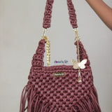 'Chauntel' boho bag in WIne