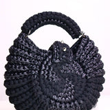 Custom mix "Fola" Spikes bag in Black swirl