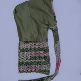 'Gèlè' Crochet Durag in Army Green hues