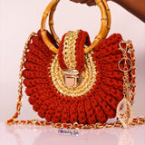 "Fola" custom autumn bag (bamboo handle)