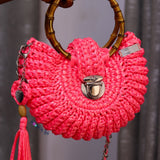 "Fola" bamboo unspiked - pink metallic