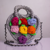 ‘Ife-bouquet’ Grey garden bag