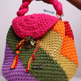‘Nana’ rainbow bucket bag II (covered version)