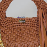 ‘Lade’ tote crochet bag in Earthy Tan (Medium)