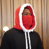 'Ember' hoodie set in Santa color (Detachable hoodie + jacket)