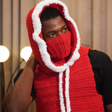 'Ember' hoodie set in Santa color (Detachable hoodie + jacket)