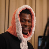 'Ember' hoodie set in salmon peach (Detachable hoodie + jacket)