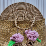 Ladùn flowerpot earrings - Baby pink