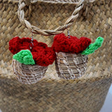 Ladùn flowerpot earrings - Pepper Red