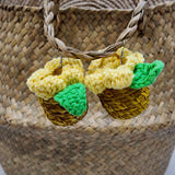 Ladùn flowerpot earrings - Yellow