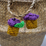 Ladùn flowerpot earrings - Purple