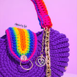'Fola' Schmedium XXL in Purple-Rainbow