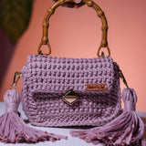 ‘Laolu’ Fling bag with double sided fringe