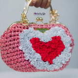 ‘Lade’ RED HEART Custom Party clutch