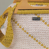 ‘The Boss’ crochet bag in Cream and Gold
