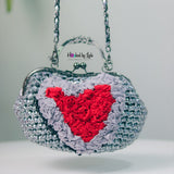 ‘Lade’ SHADOWED HEART Custom Party clutch