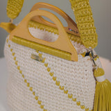‘The Boss’ crochet bag in Cream and Gold