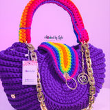 'Fola' Schmedium XXL in Purple-Rainbow