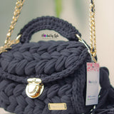 Black 'Comfort' Crochet Bag