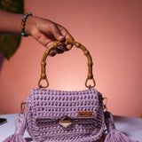 ‘Laolu’ Fling bag with double sided fringe