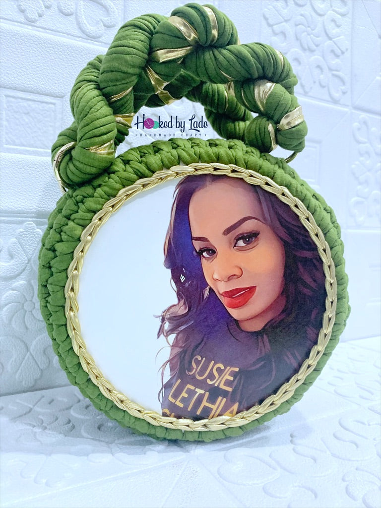 Custom Crochet Bag | Crochet Bag with Image | Hooked by Lade