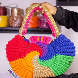 Multicolored 'Fola' XXXL Bag (16" x 6")